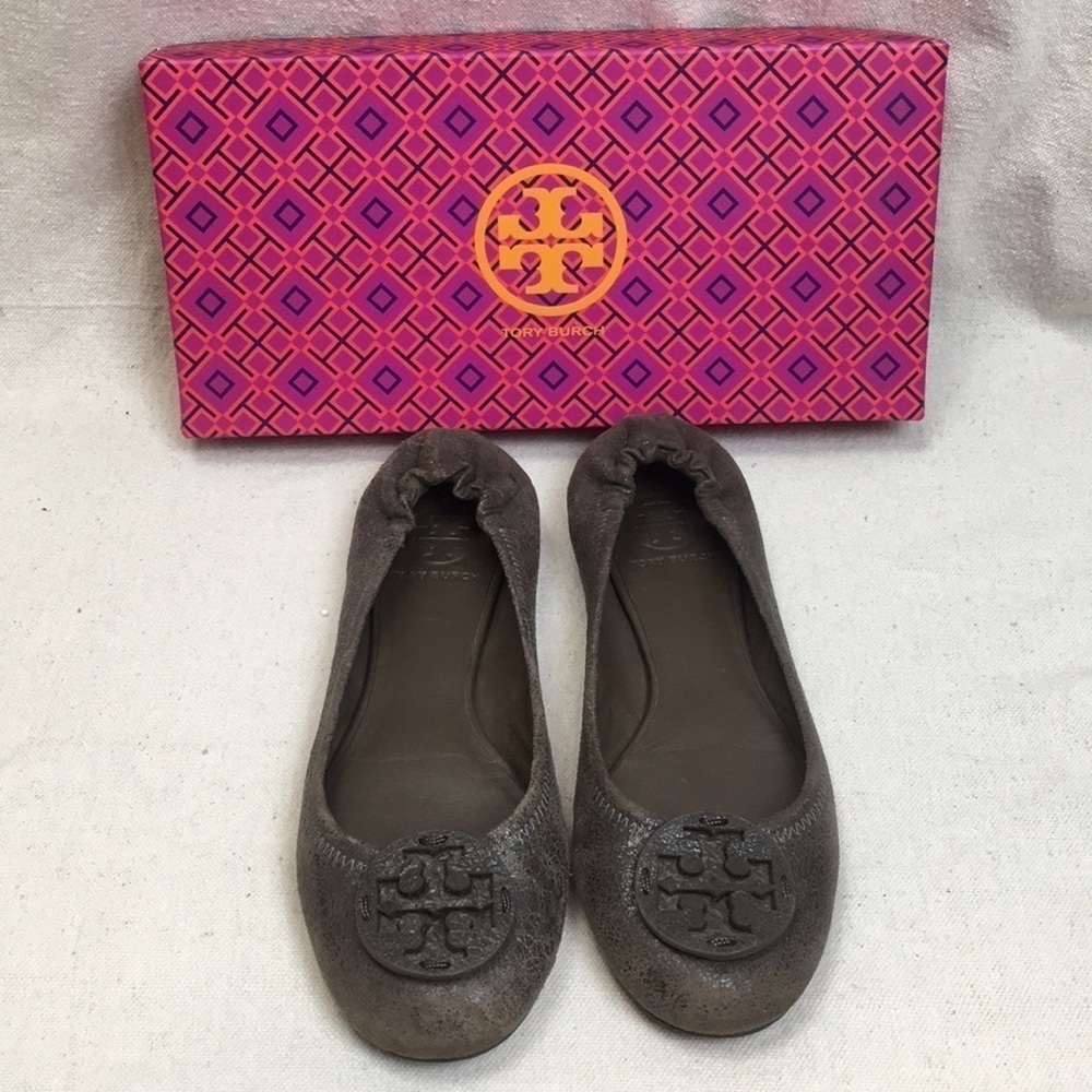 Tory Burch Reva suede Aviator 8